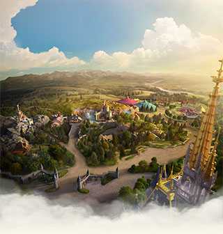 Artist’s rendering of New Fantasyland at the Magic Kingdom in Orlando, FL